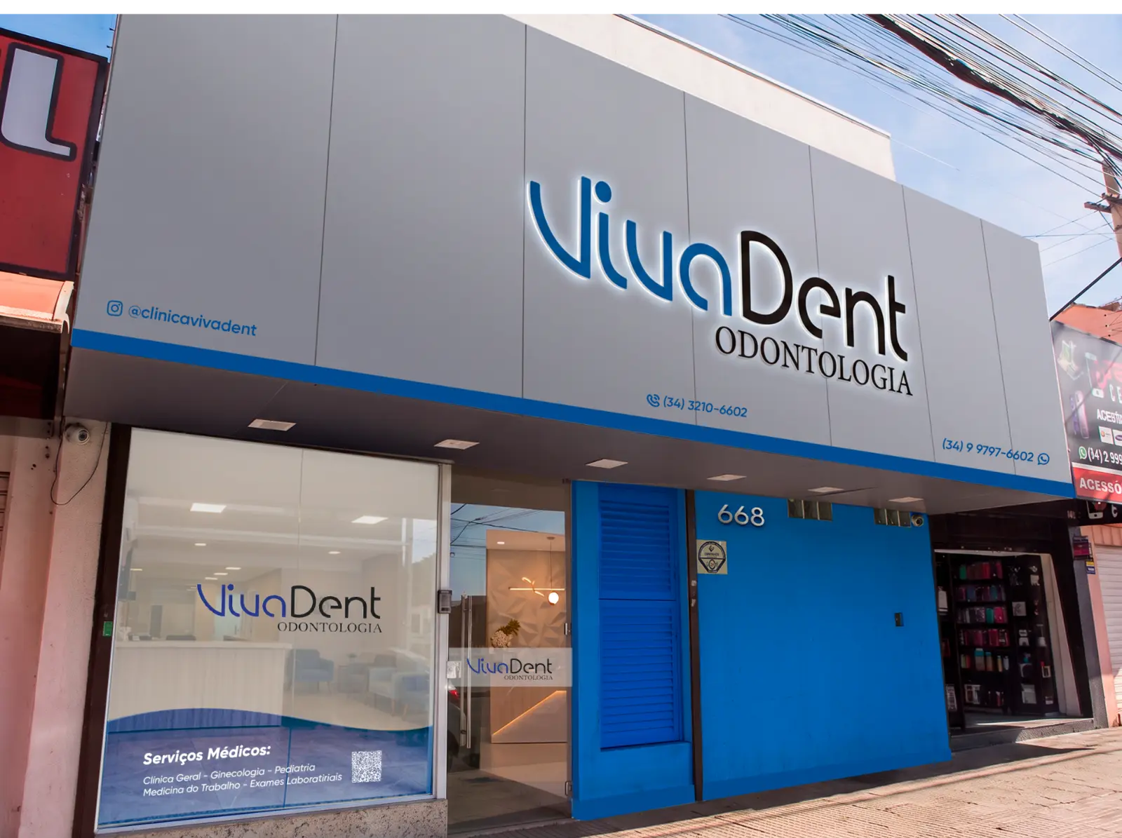 Fachada da VivaDent no bairro Luizote de Freitas